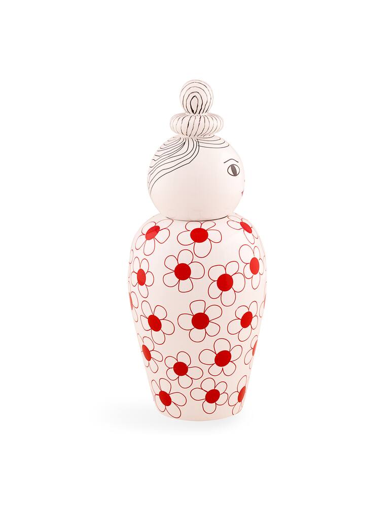 rinascente Seletti Vaso In Dolomite Con Coperchio "Le Canopie-Pepa" - Multicolor