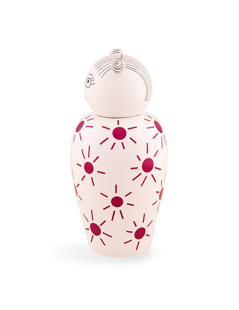 rinascente Seletti Vaso In Dolomite Con Coperchio "Le Canopie-Lula" - Multicolor