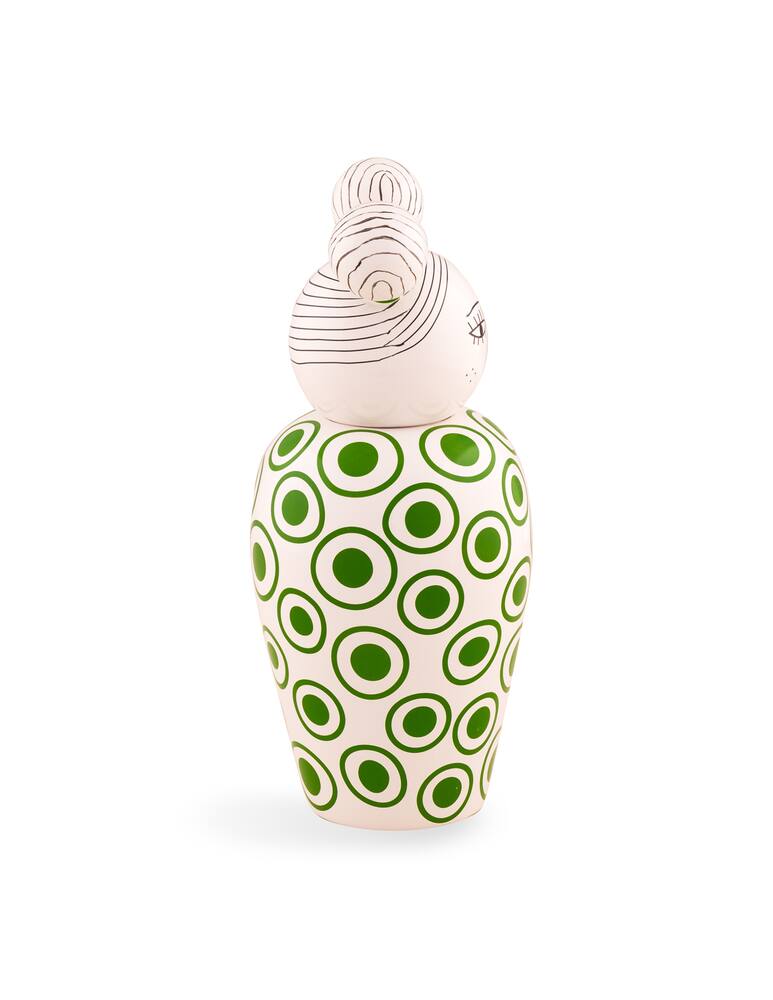 rinascente Seletti Vaso In Dolomite Con Coperchio "Le Canopie-Izumi" - Multicolor