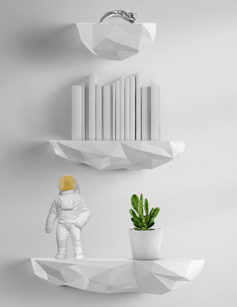 rinascente Seletti "Space Rock  Diesel Living” Mensola - Bianco