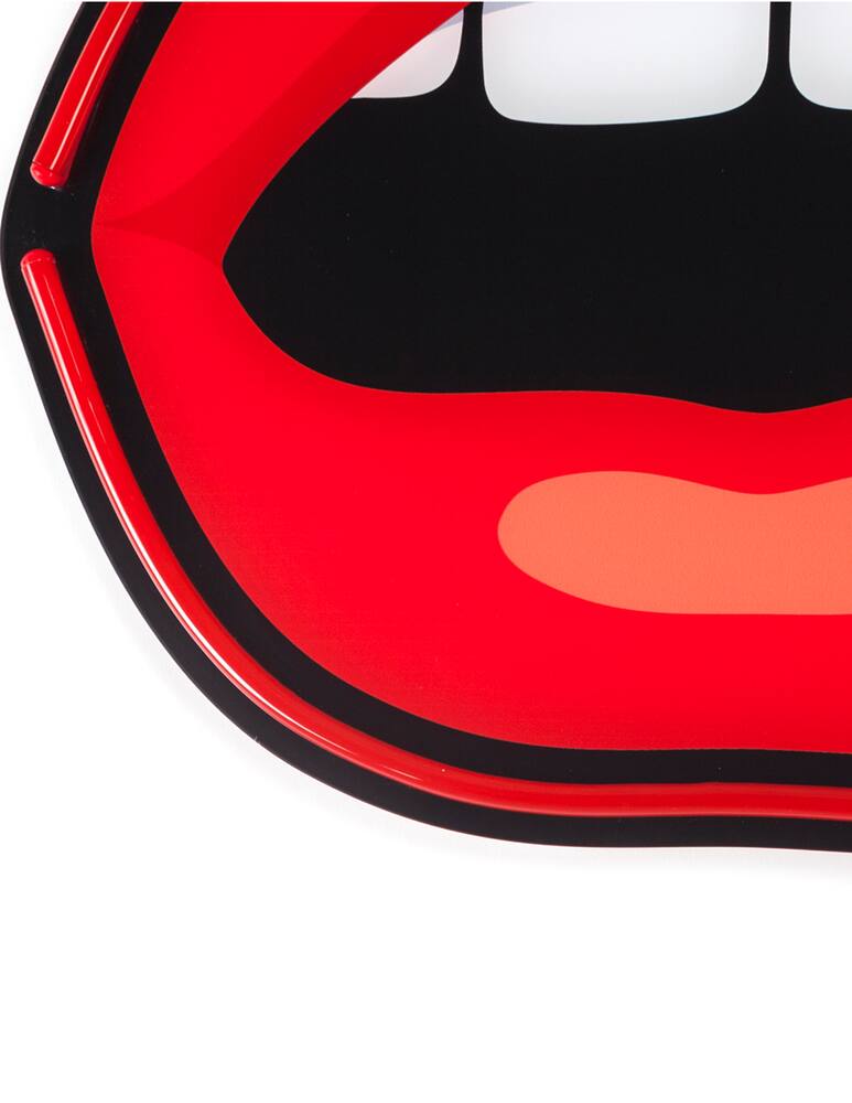 rinascente Seletti Led Sign With Transformer Blow Cm.47X39.5 H.2- Mouth - Rosso