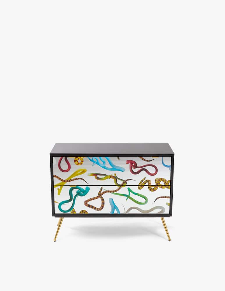 Seletti Cassettiera 2 Cassetti "Toiletpaper" Snakes - Multicolor - immagine 1 Seletti Cassettiera 2 Cassetti "Toiletpaper" Snakes - Multicolor - immagine 1
