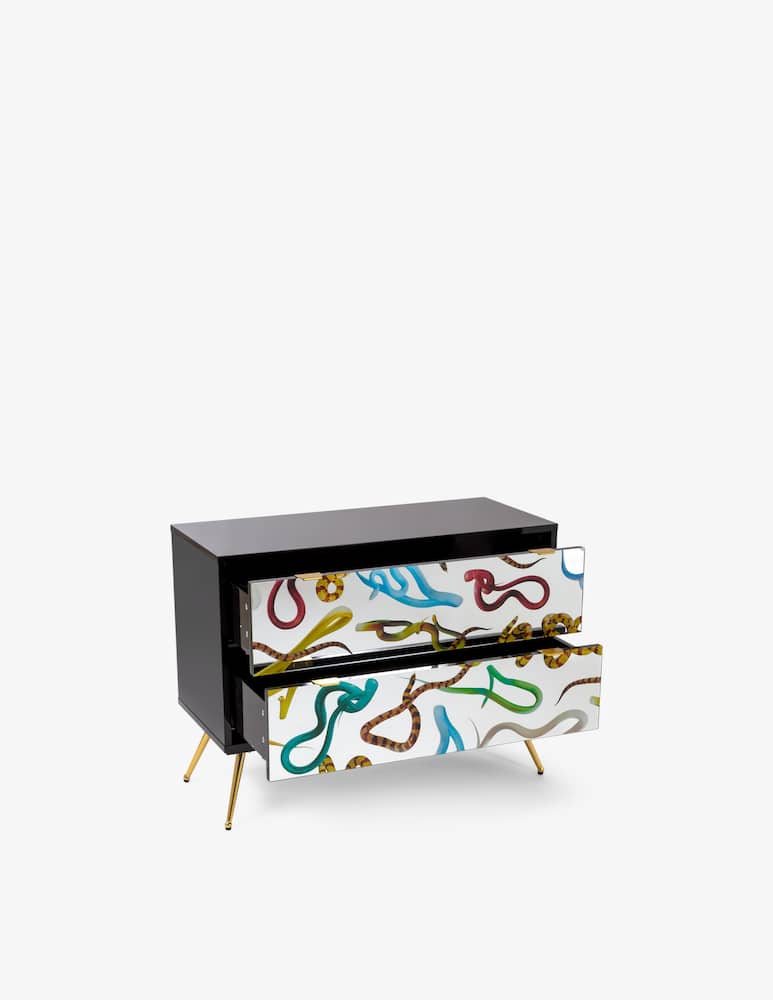 Seletti Cassettiera 2 Cassetti "Toiletpaper" Snakes - Multicolor - immagine 2 Seletti Cassettiera 2 Cassetti "Toiletpaper" Snakes - Multicolor - immagine 2