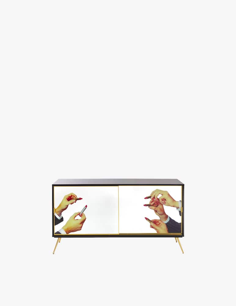 rinascente Seletti Cabinet - 2 Doors Lipsticks Black