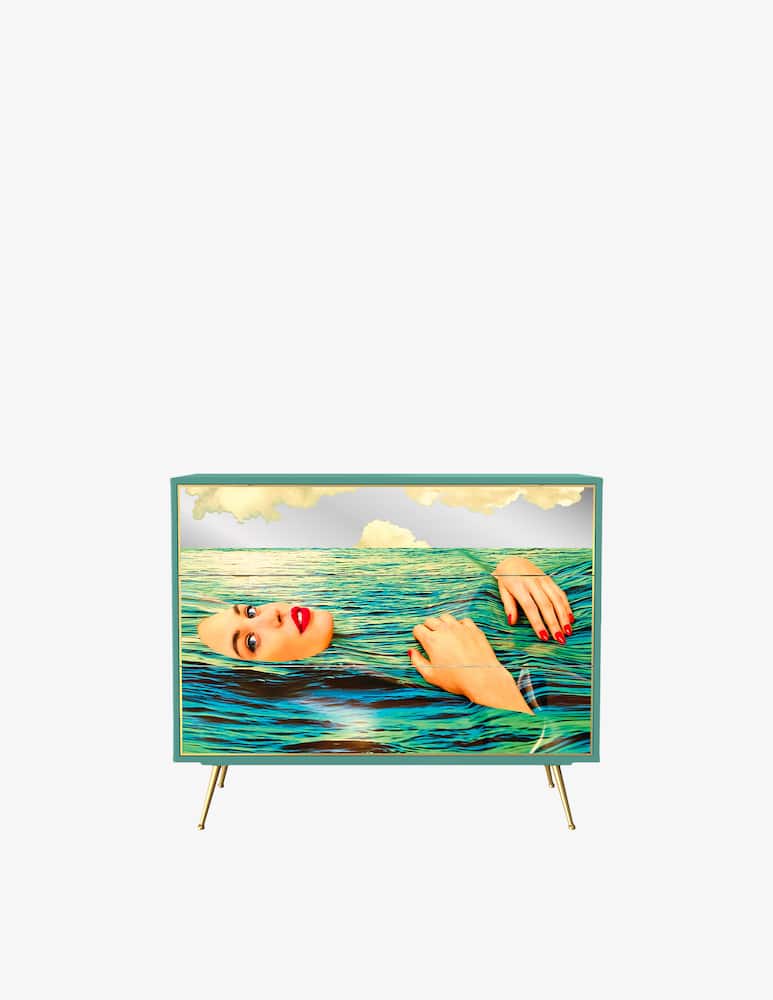 rinascente Seletti Sea Girl Cassettiera 3 cassetti - Multicolor
