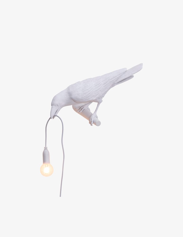 rinascente Seletti Lampada In  "Bird Lamp" Looking Left White Out - Bianco