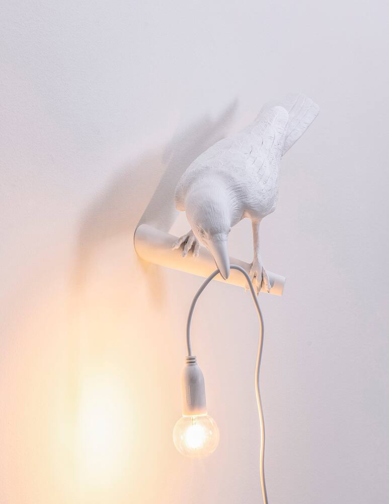 rinascente Seletti Bird Lamp Appesa a Sinistra lampada da parete - bianco