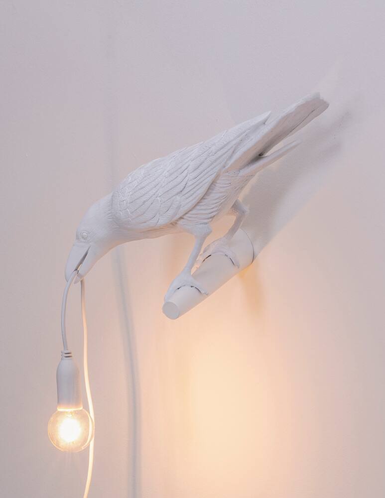 rinascente Seletti Bird Lamp Appesa a Sinistra lampada da parete - bianco