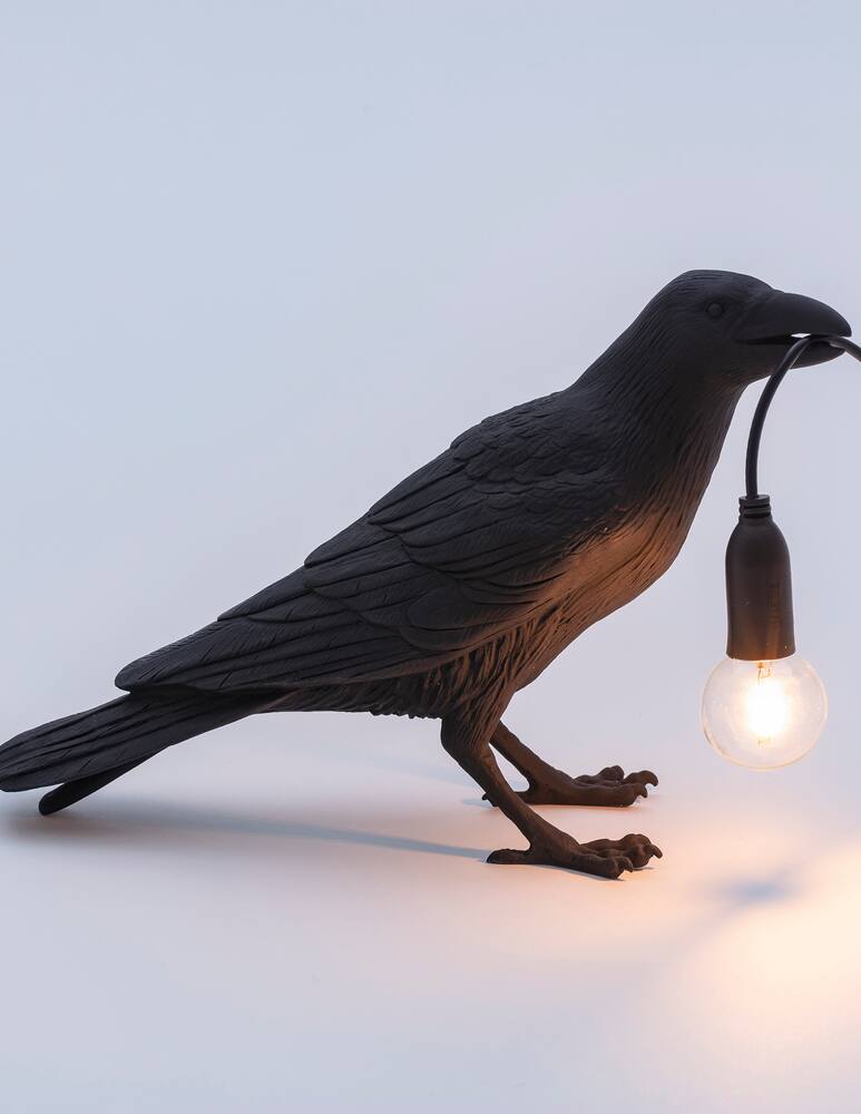 rinascente Seletti Bird Lamp Waiting table lamp - black