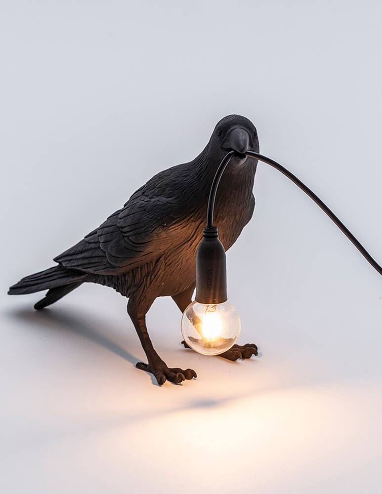rinascente Seletti Bird Lamp Waiting table lamp - black