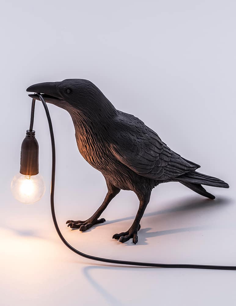 rinascente Seletti Bird Lamp Waiting table lamp - black