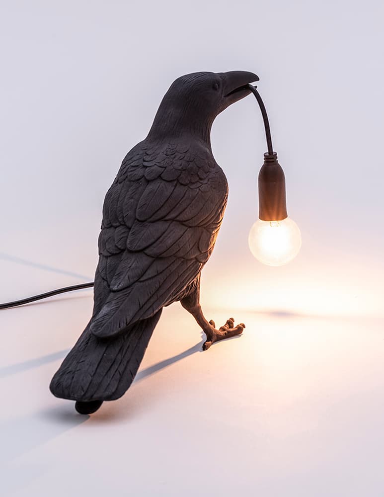 rinascente Seletti Bird Lamp Waiting table lamp - black