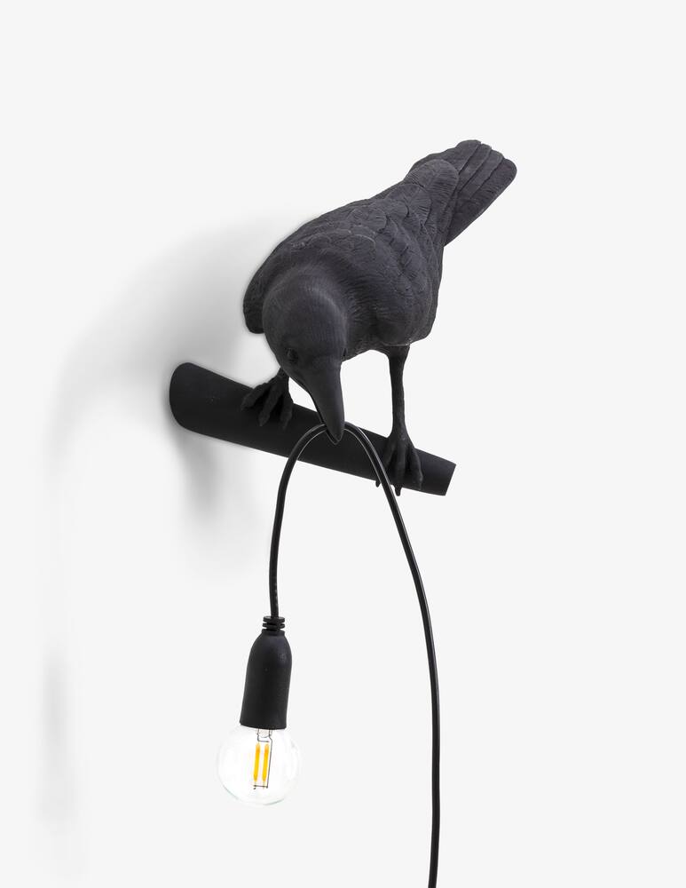 rinascente Seletti Lampada "Bird Lamp" Looking Left Black - Nero