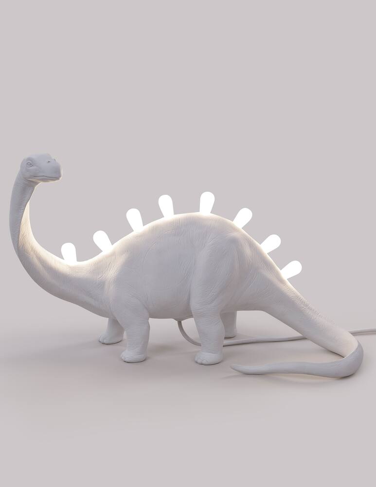 rinascente Seletti Jurassic Lamp-Brontosaurus Lampada In Resina - Bianco