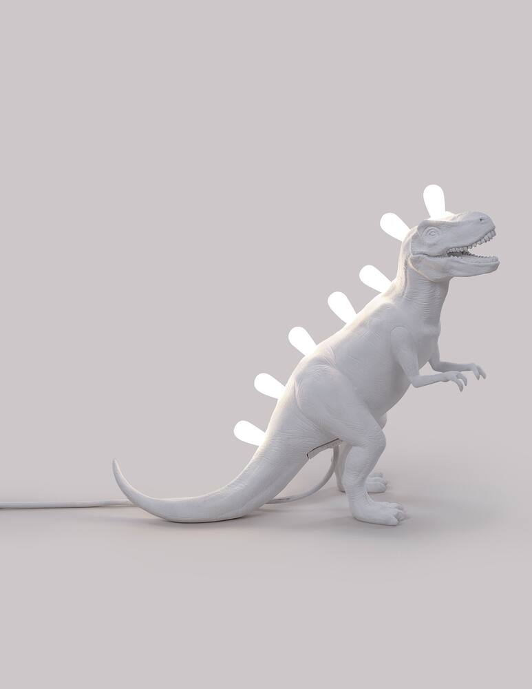rinascente Seletti Jurassic Lamp-Brontosaurus Lampada In Resina - Bianco