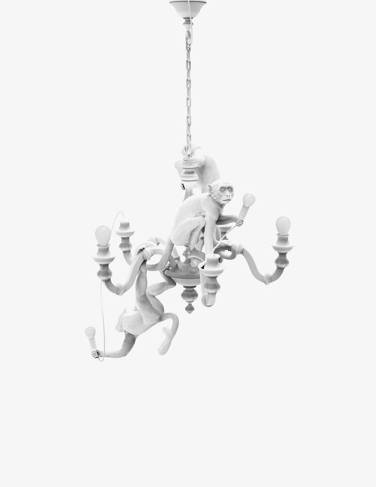 rinascente Seletti Lampadario "Monkey Chandelier" - Bianco