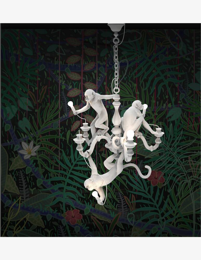 rinascente Seletti Lampadario "Monkey Chandelier" - Bianco