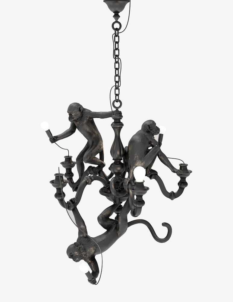 Seletti Lampadario Monkey Chandelier - immagine 2 Seletti Lampadario Monkey Chandelier - immagine 2