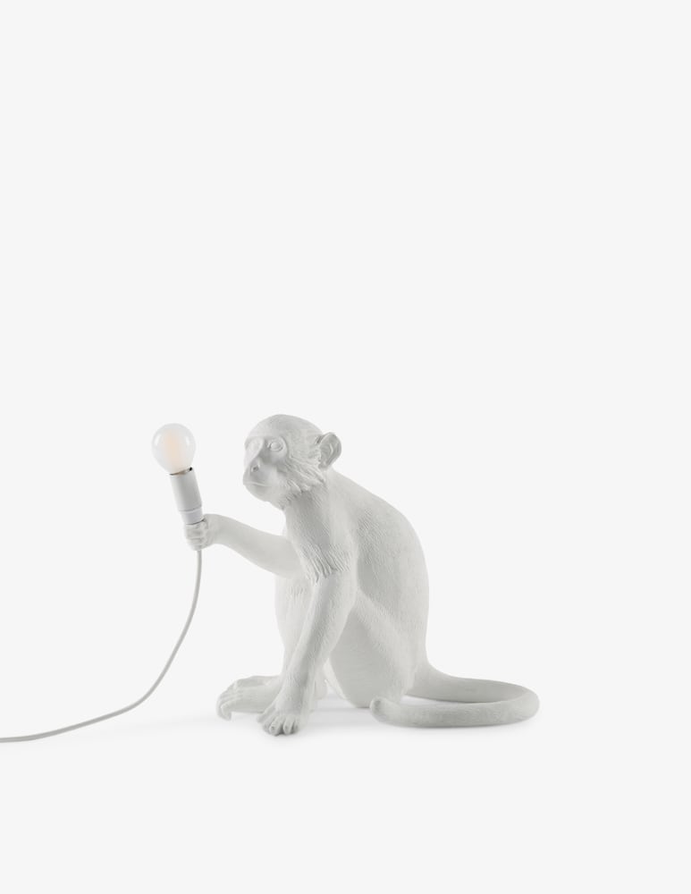 rinascente Seletti The Monkey Lamp seduta - bianco