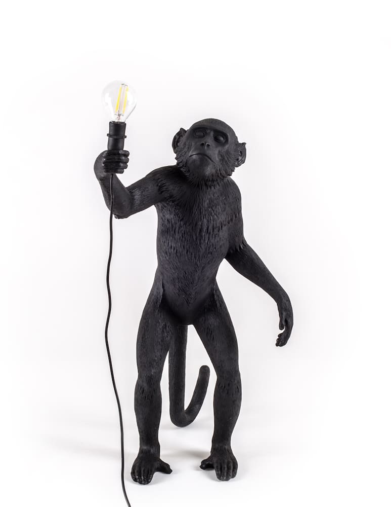 rinascente Seletti The Monkey Lamp da appoggio versione da esterni - nero