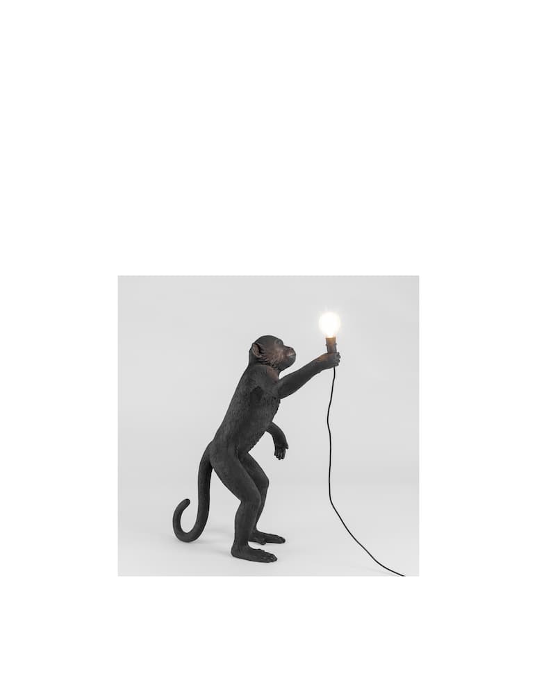 rinascente Seletti The Monkey Lamp da appoggio versione da esterni - nero
