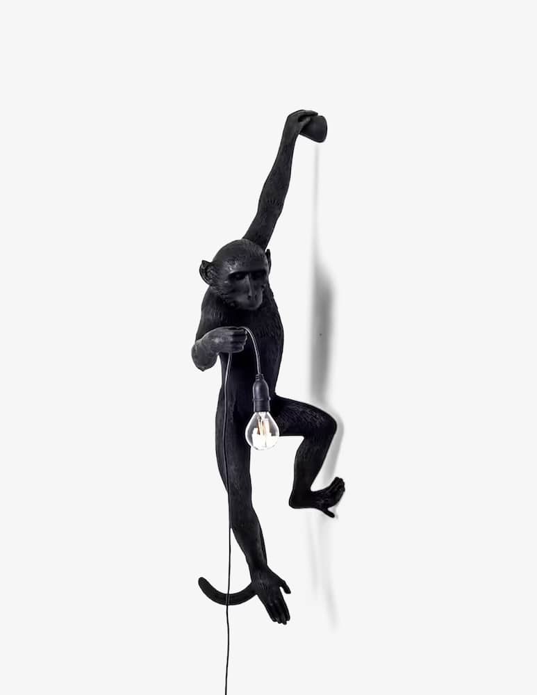 rinascente Seletti The Monkey Lamp appendibile sinistra versione da esterni - Nero