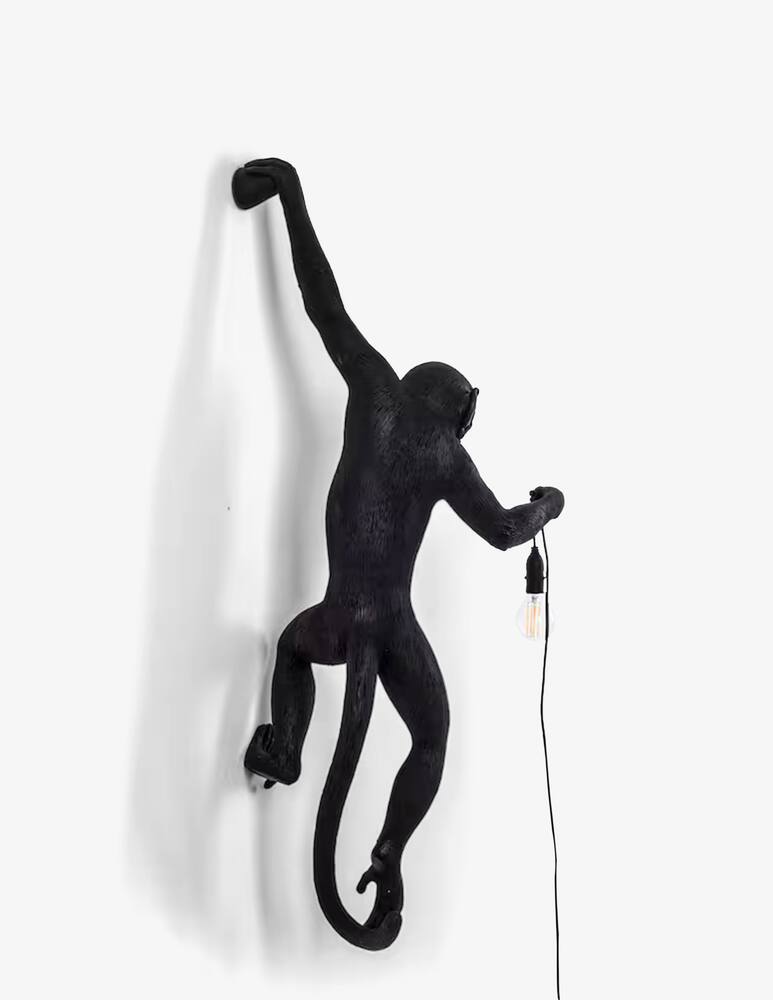 rinascente Seletti The Monkey Lamp appendibile sinistra versione da esterni - Nero