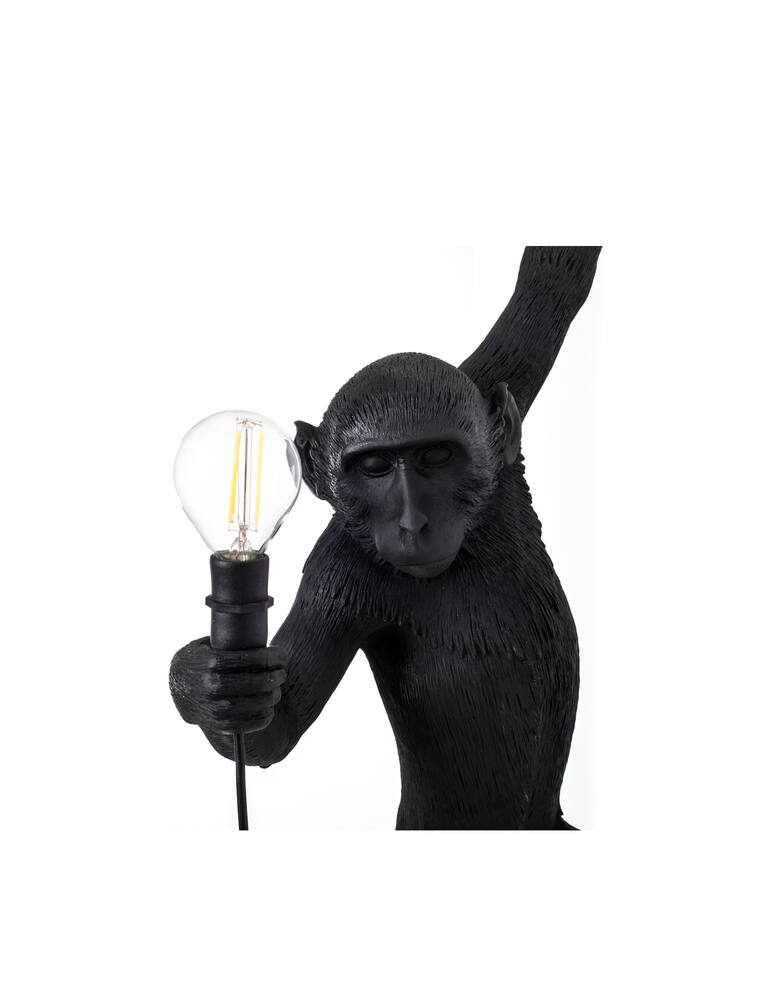 rinascente Seletti The Monkey Lamp appendibile sinistra versione da esterni - Nero
