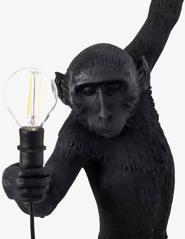 rinascente Seletti The Monkey Lamp appendibile sinistra versione da esterni - Nero