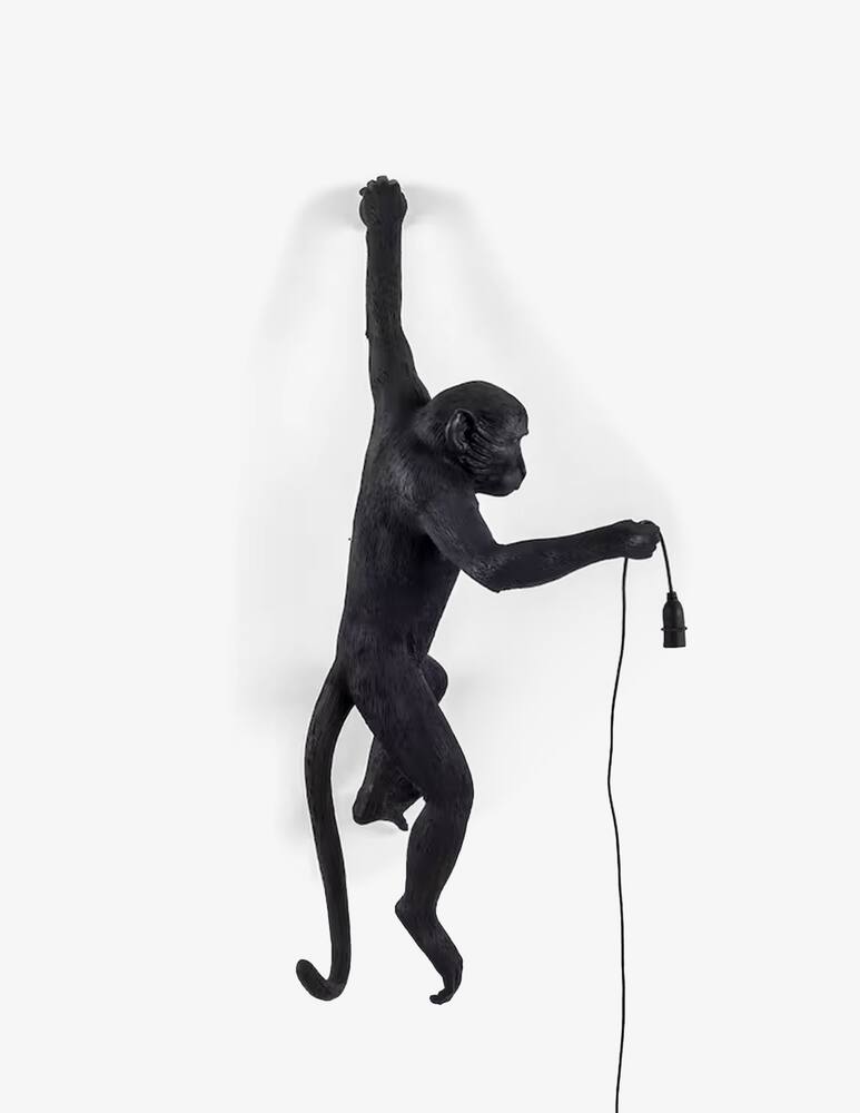 rinascente Seletti The Monkey Lamp appendibile sinistra versione da esterni - Nero