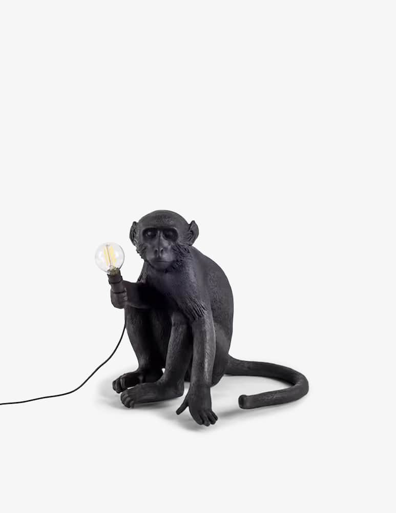 rinascente Seletti The Monkey Lamp sitting outdoor version - black