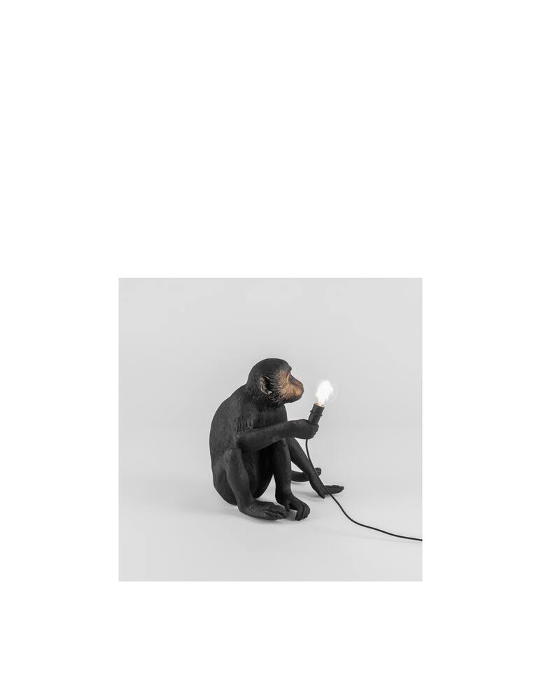 rinascente Seletti The Monkey Lamp seduta versione da esterni - nero