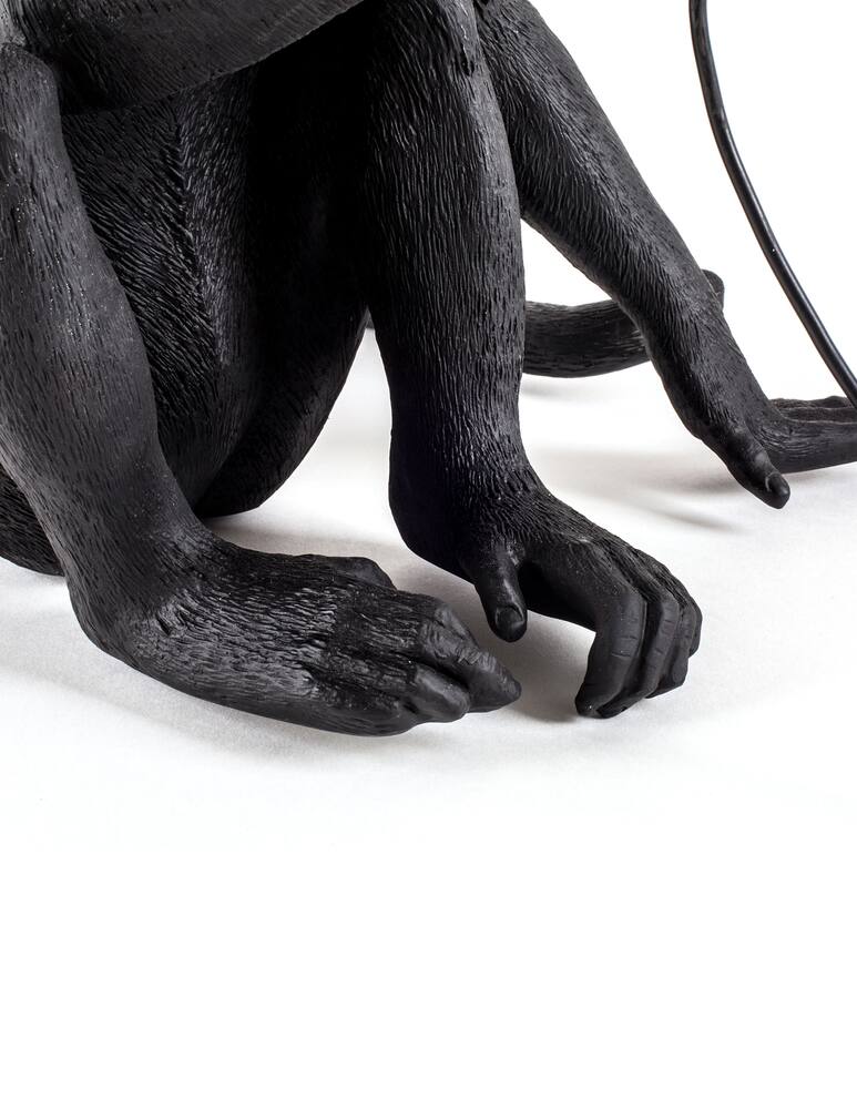 rinascente Seletti The Monkey Lamp seduta versione da esterni - nero