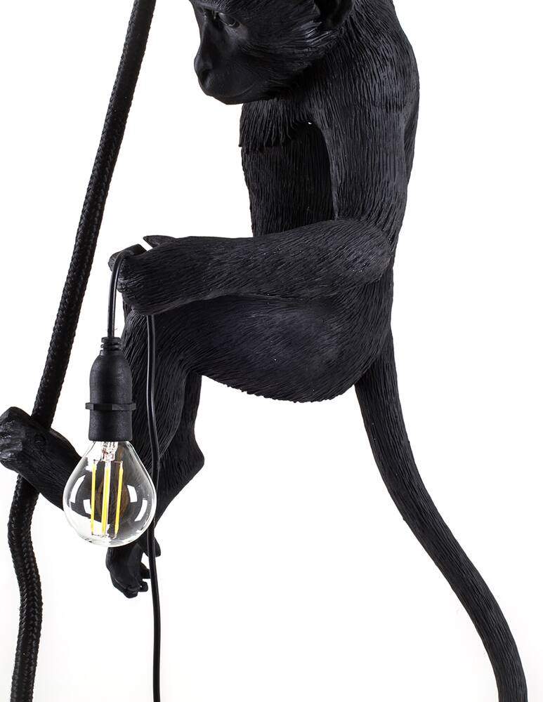 rinascente Seletti The Monkey Lamp da soffitto versione da esterni - nero