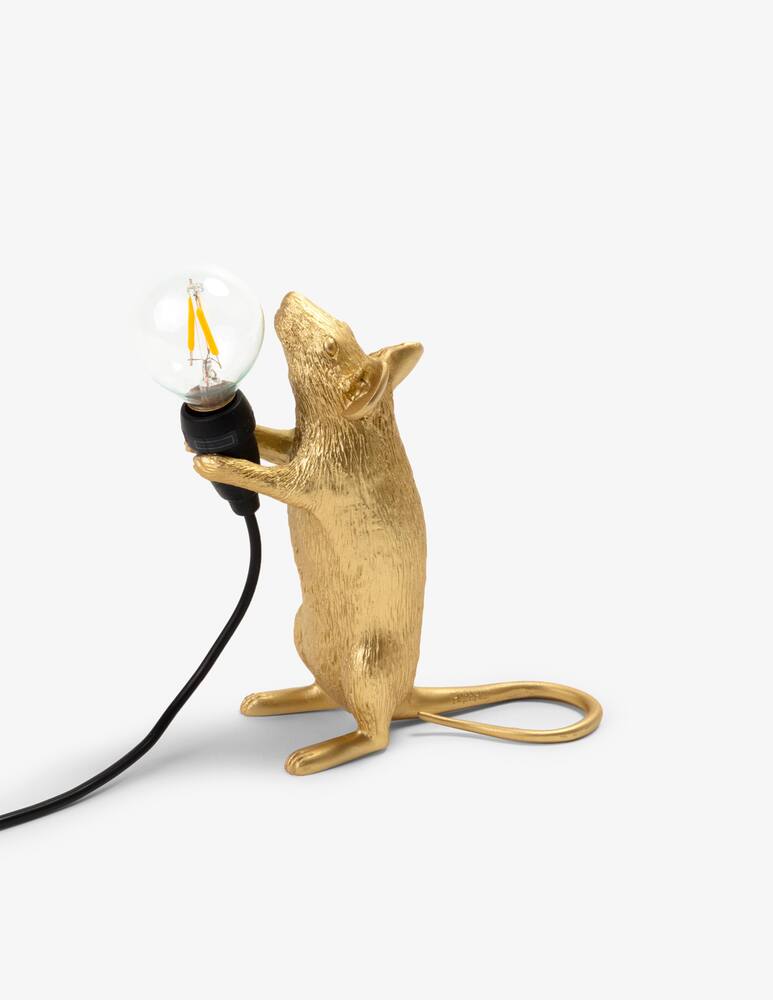 Seletti Lampada Mouse Lamp-Step-Gold - Oro - immagine 1 Seletti Lampada Mouse Lamp-Step-Gold - Oro - immagine 1