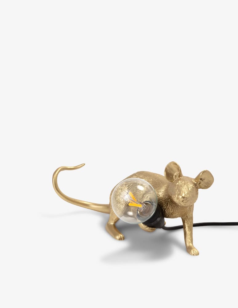 Seletti Lampada Mouse Lamp Lop-Gold Steso Usb - Oro - immagine 1 Seletti Lampada Mouse Lamp Lop-Gold Steso Usb - Oro - immagine 1