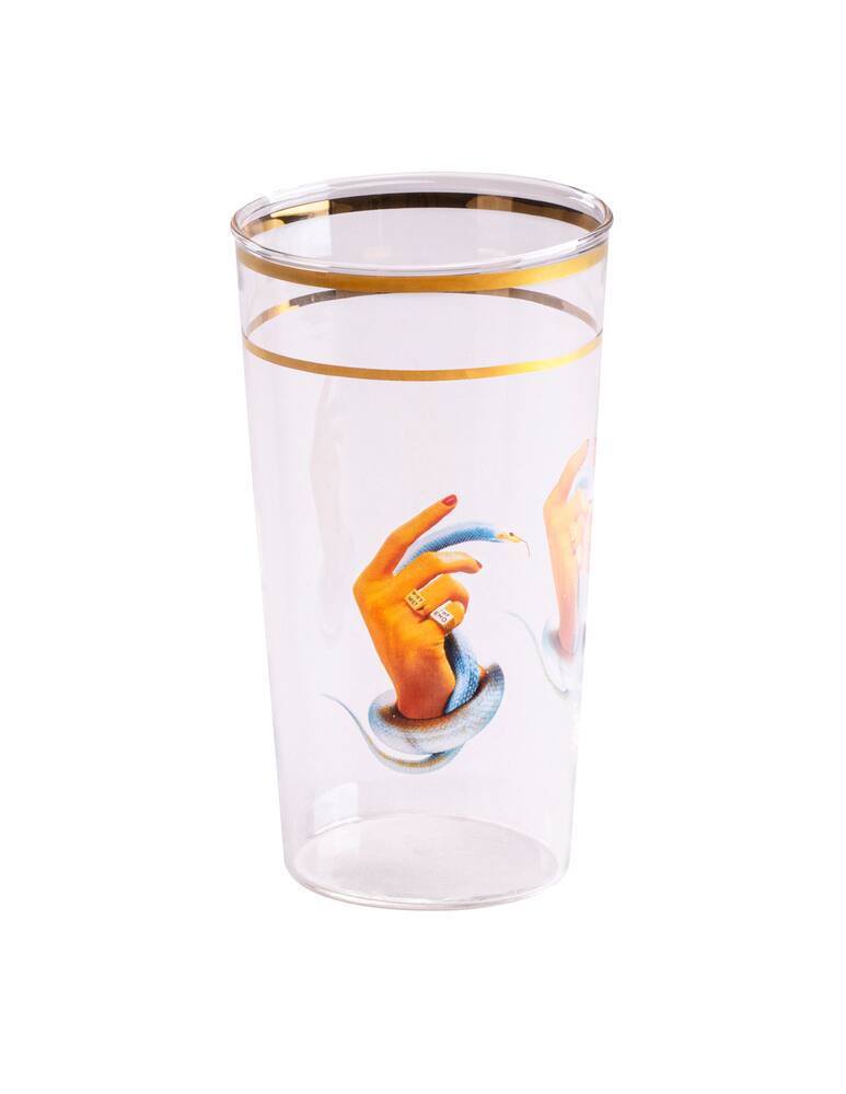 rinascente Seletti Bicchiere Toiletpaper  - Hands With Snakes