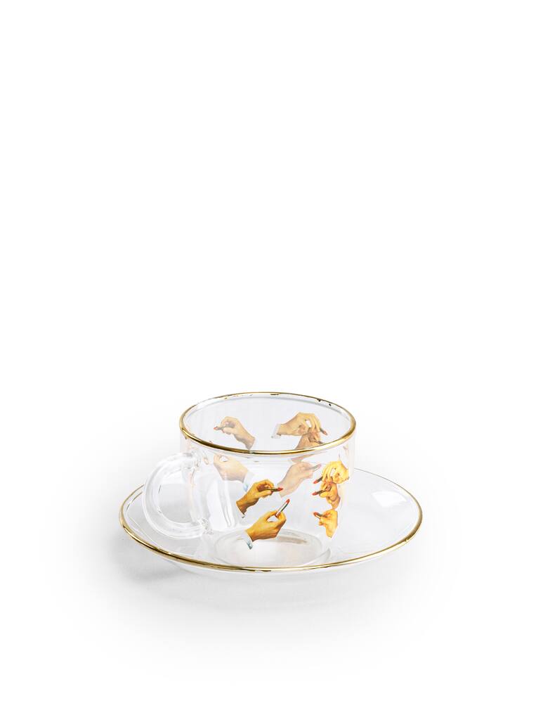 rinascente Seletti Set da caffè Toiletpaper  -Lipsticks - Trasparente