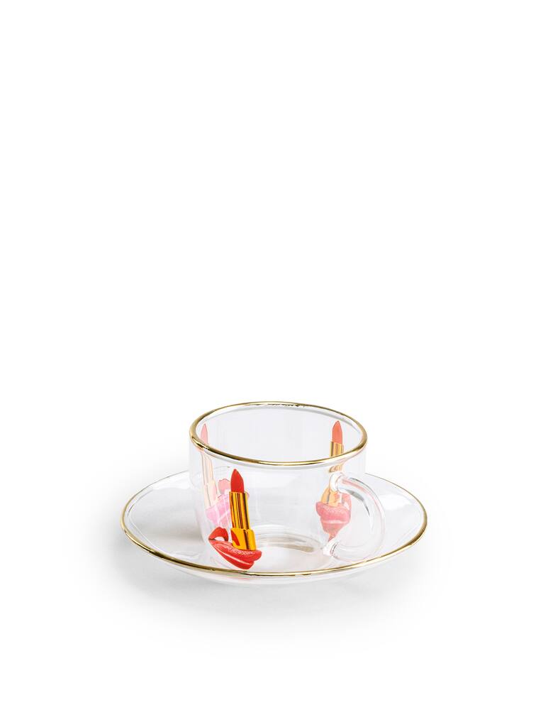 rinascente Seletti Glass Coffee Set Toiletpaper  - Tongue
