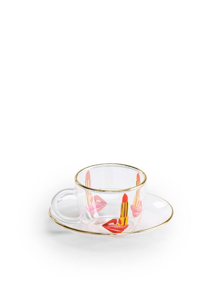 rinascente Seletti Glass Coffee Set Toiletpaper  - Tongue