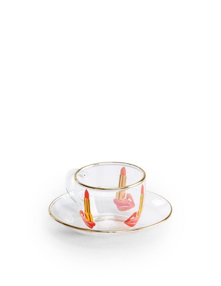 rinascente Seletti Glass Coffee Set Toiletpaper  - Tongue