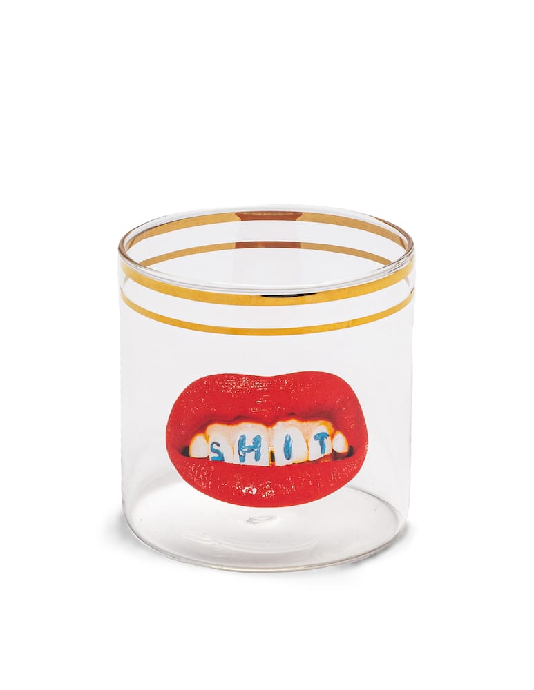 Seletti Bicchiere in vetro Toiletpaper - immagine 1 Seletti Bicchiere in vetro Toiletpaper - immagine 1