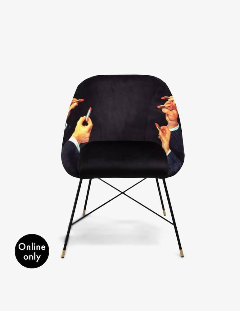 rinascente Seletti Sedia "Toiletpaper"  Lipsticks - Nero