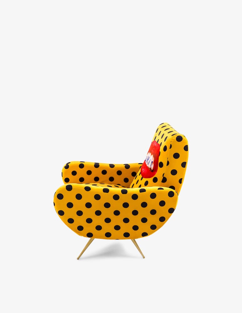 rinascente Seletti Padded Wooden Poltrona Toiletpaper Cm.70X79 H.86 - Shit