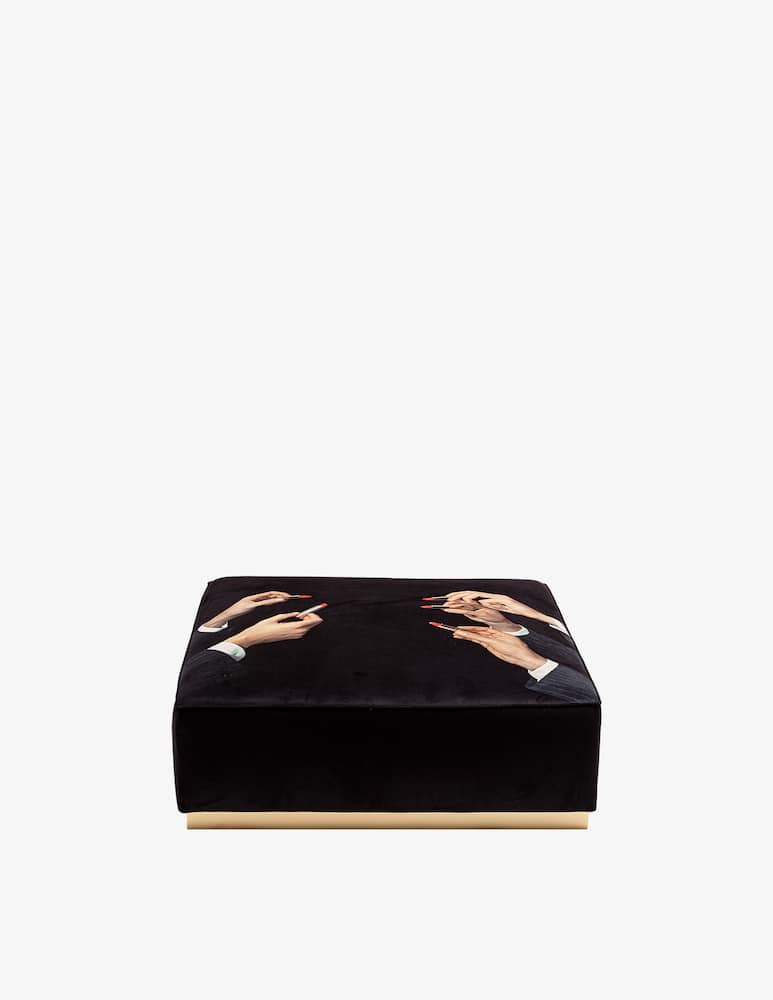 Seletti Pouf "Toiletpaper Home" Lipsticks Black  - immagine 2