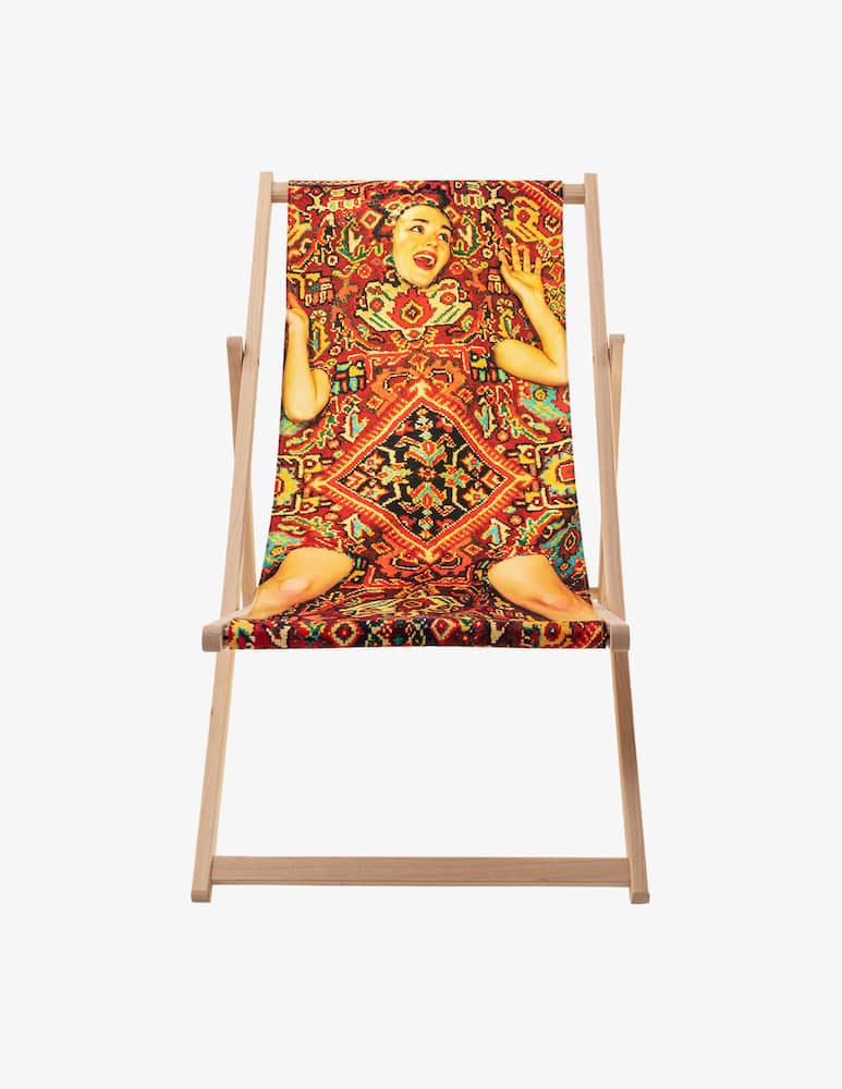 Seletti Sdraio Deckchair Lady On Carpet - immagine 4 Seletti Sdraio Deckchair Lady On Carpet - immagine 4