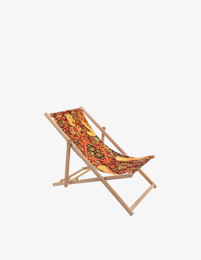 Seletti Sdraio Deckchair Lady On Carpet - immagine 1 Seletti Sdraio Deckchair Lady On Carpet - immagine 1