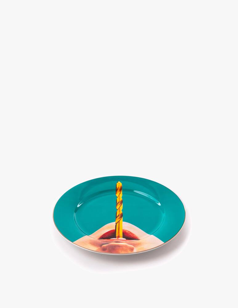 rinascente Seletti Piatto "Toiletpaper" Drill - Azzurro