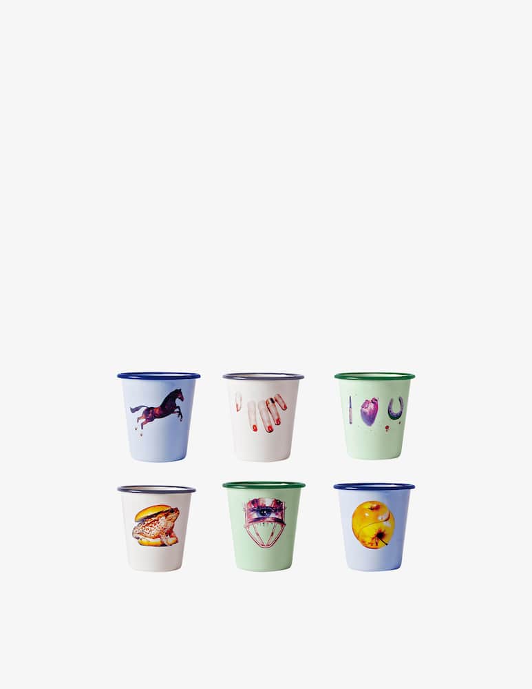 SELETTI Set 3 Bicchieri In Vetro Machine Collection – Altezza 13 Cm – Design Industriale Ispirato Al Mondo Diesel – Oggettistica Design - 2