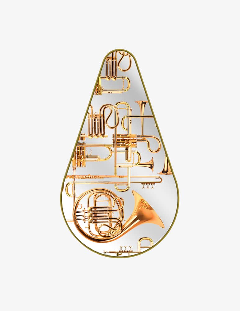 Seletti Specchio Sagomato "Toiletpaper Home Trumpets" - immagine 1 Seletti Specchio Sagomato "Toiletpaper Home Trumpets" - immagine 1